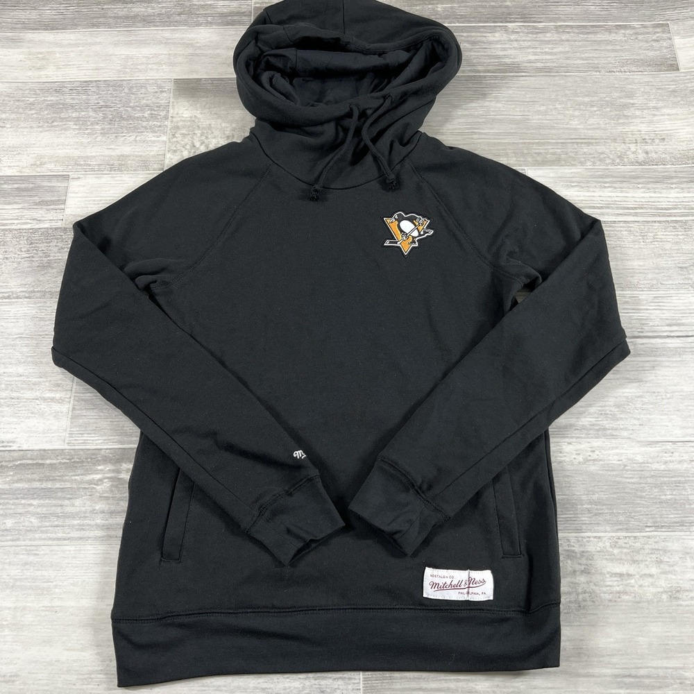 Mitchell & Ness Women's Small‎ Pittsburgh Penguins Black Pullover Hoodie NWOT